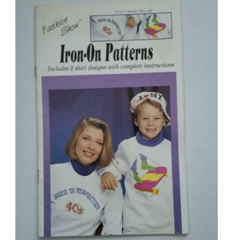 Vtg Iron on patterns Skateboard clothes design